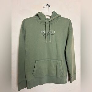 Hollister Co Green Hoodie XS | Fleece Lined Pullover Sweatshirt